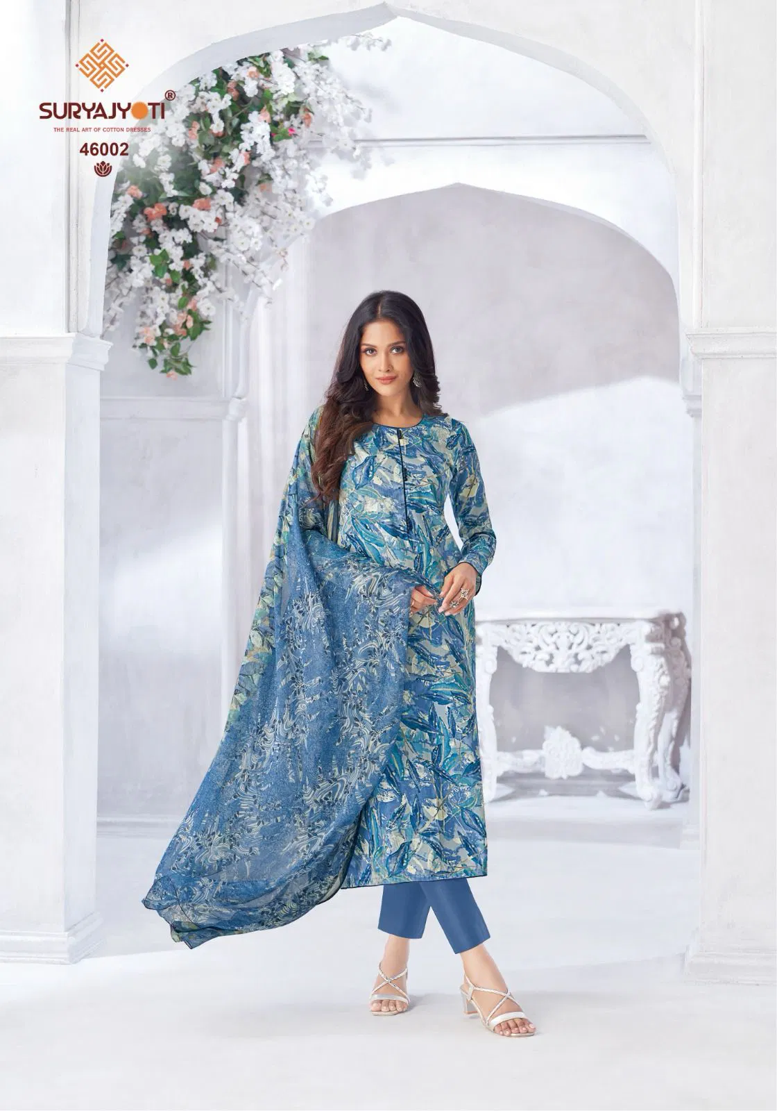 Naishaa Vol 46 By Suryajyoti Jam Satin Printed Dress Material Orders In India